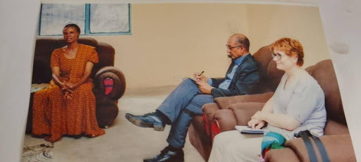 The Executive Director discussing with Fokus Delegates during the visit at the WADS office Kigoma 2022